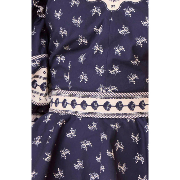 Hunter Bell Blayne Top- Blue Ditsy Floral US 8 - Picture 3 of 8